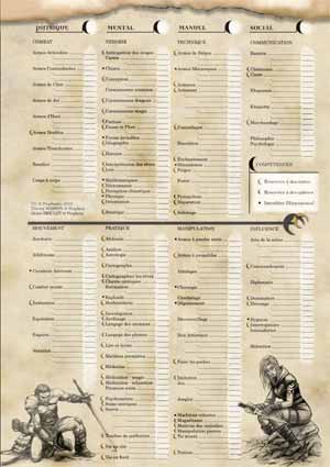 Feuille de comptences